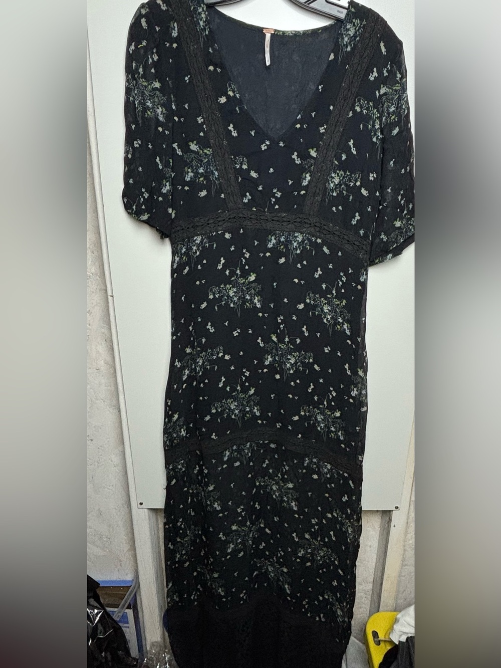 Free People floral lace‎ maxi dress sz M